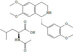 R-四氢罂粟碱 N-乙酰-L-亮氨酸盐